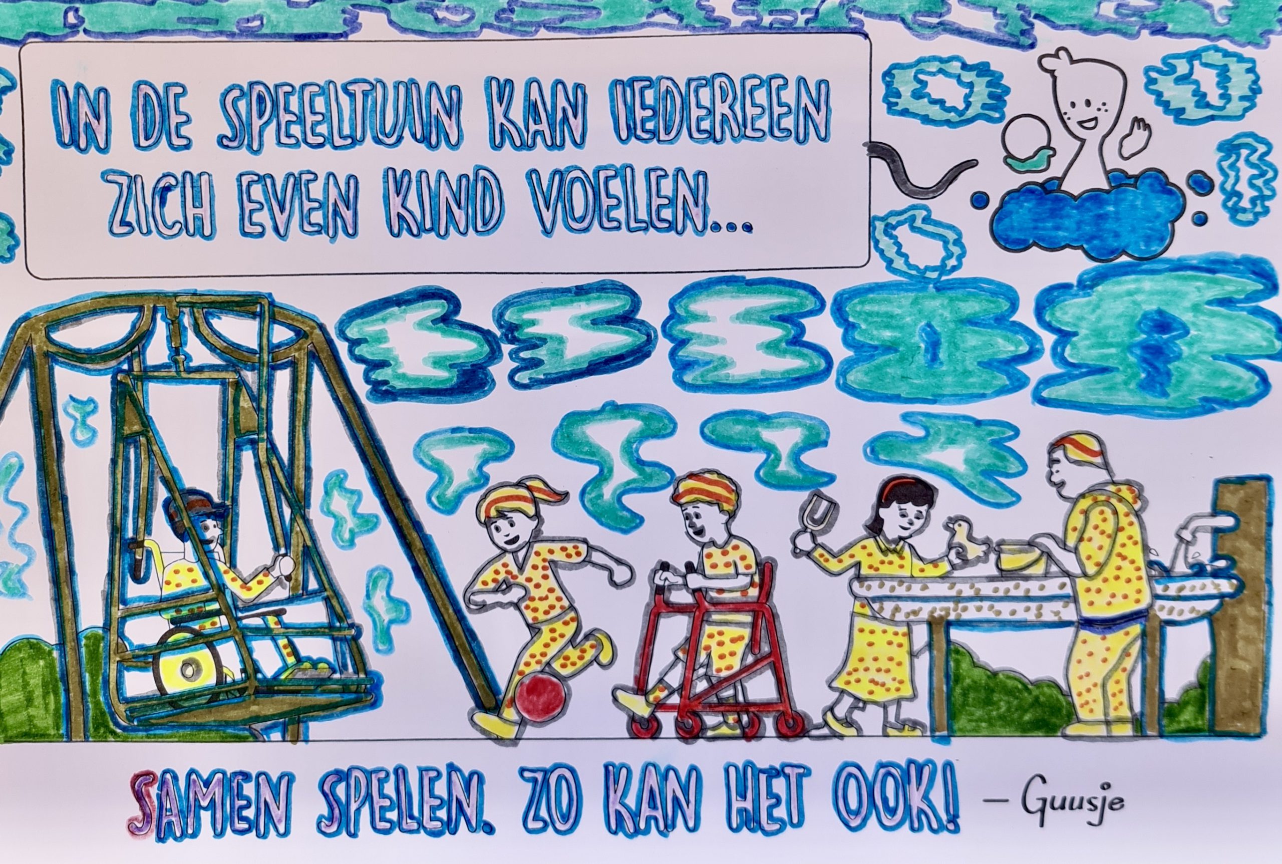 Kleurplaat van winnaar Georgtina