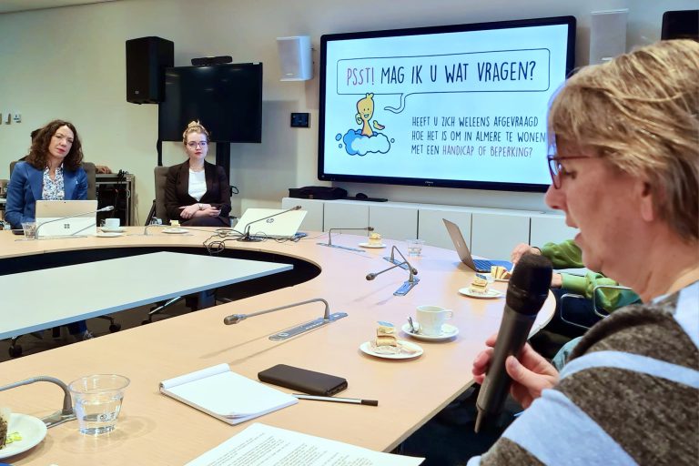 Vergadering over de inclusie-agenda met wethouder